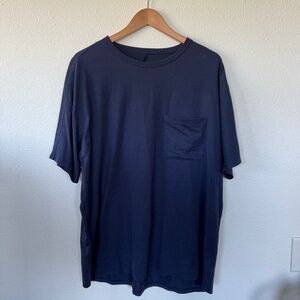 lululemon Oversized Pocket Tee Navy Blue T Shirt Mens XL